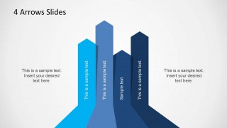 4 Arrows Square PowerPoint Template - SlideModel