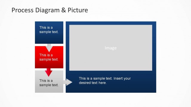 PowerPoint Process Flow with Image Placeholder