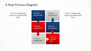 Six Steps Process PowerPoint Diagram