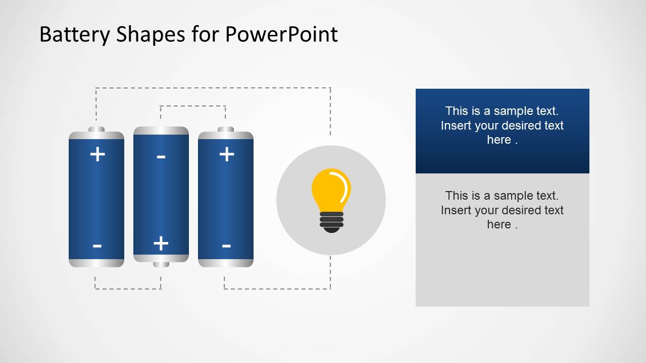 Battery Shapes for PowerPoint