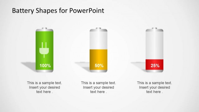 Multi-level Battery Shapes for PowerPoint