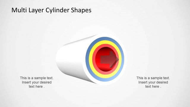 Multi Layer Cylinder Shapes for PowerPoint