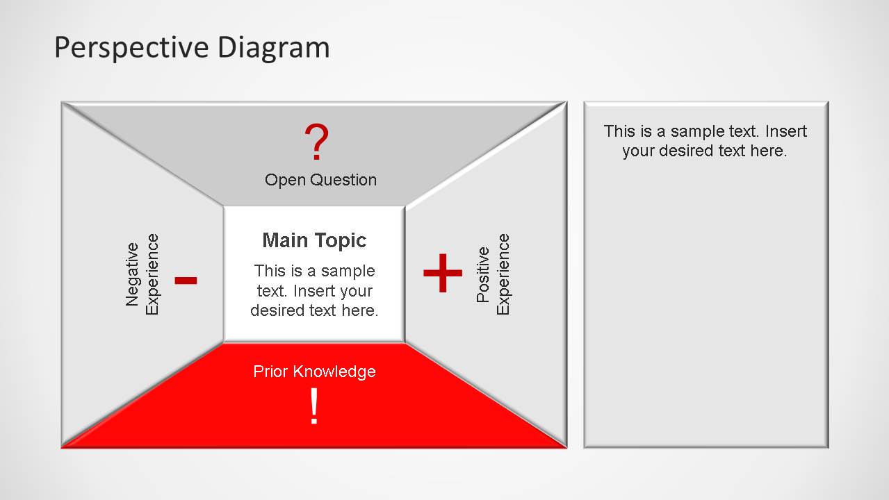 Perspective Diagram PowerPoint Teamplate SlideModel