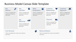 Business Model Canvas Preentation Slide  