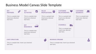 Creative Business Model Canvas Slide Template 