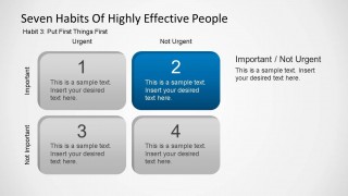 Seven Habits of Highly Effective People - Habit Three Shapes