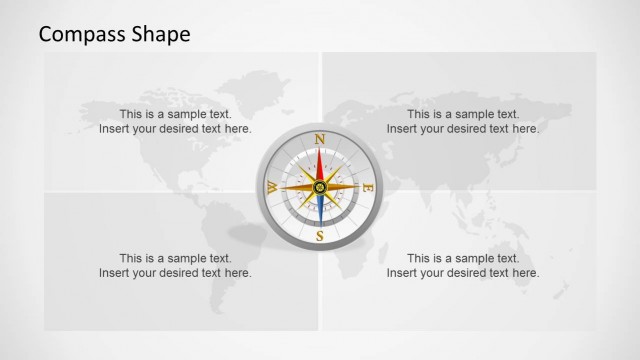 Professional Compass Clipart for PowerPoint