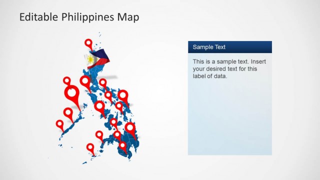 Philippines Political Outline Map for PowerPoint