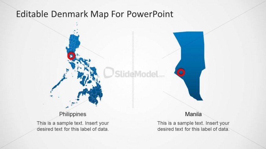 PPT Template of Philippines Political Outline Map