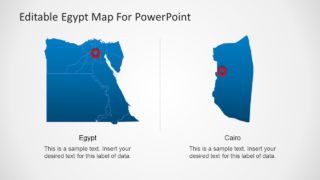Editable Egypt Map PowerPoint Template with Capital