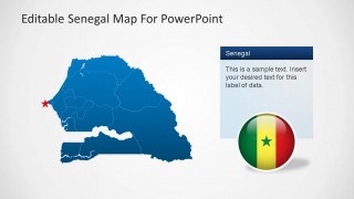 Senegal Editable Map PowerPoint Template Dakar