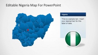 Editable Nigeria PowerPoint Map Abuja