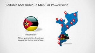 Editable Mozambique PowerPoint Map