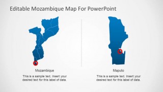 Editable Mozambique Map PowerPoint Template Capital City