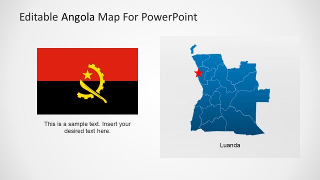 Angola Flag Template Slide