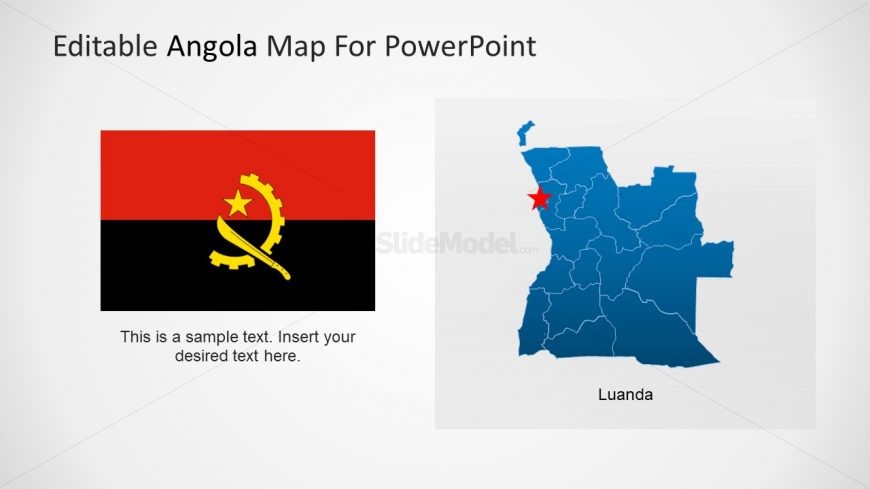 Flag of Angola Africa Country 