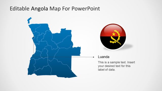 Angola Editable Map Template
