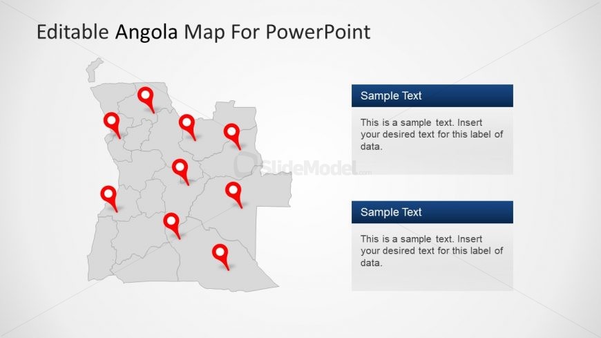 Location Pin Markers Angola