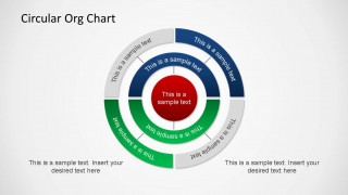 Circular Organizational Chart PowerPoint Diagram