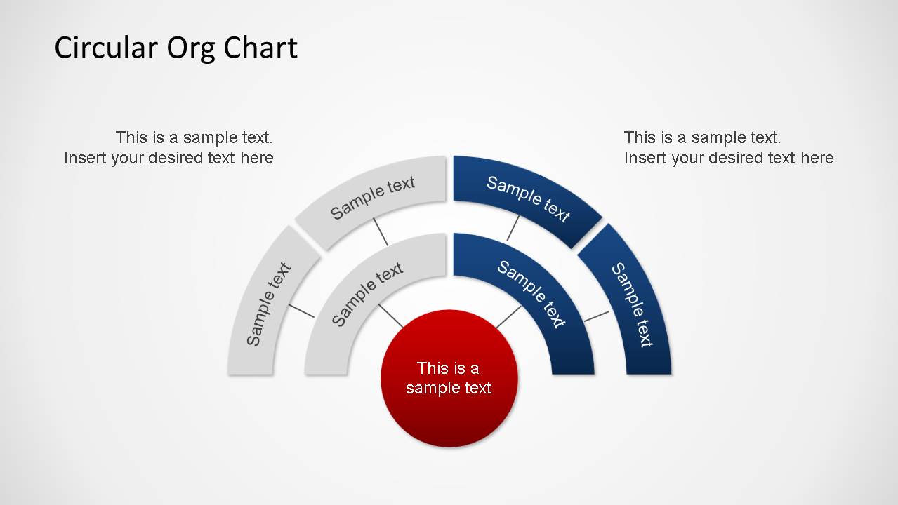 Circular Organizational Chart Powerpoint Slidemodel 8186