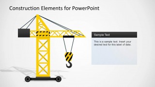 Construction Elements PowerPoint Shape Crane