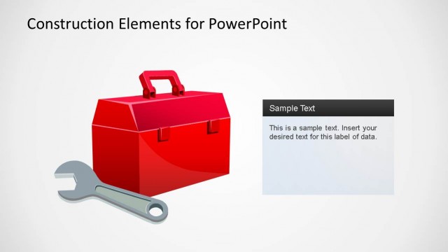 Construction Elements PowerPoint Shape Tools Box