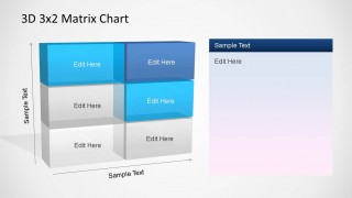 3D Matrix Charts PowerPoint Perspective