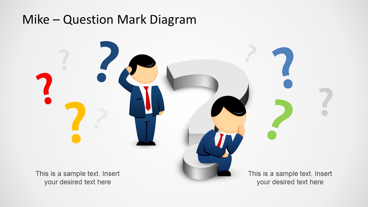 Too Many Questions PowerPoint Template SlideModel