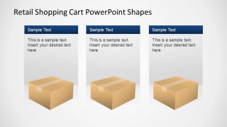 Retail Shopping Cart PowerPoint Shapes Packages