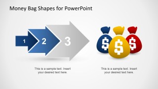3 Steps Money Arrow Process for PowerPoint