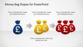 PowerPoint Shapes Featuring a Revenue Increase Stream