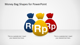 PowerPoint Clipart Money Bugs with Indonesia Rupiah