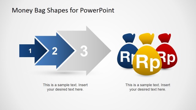 Three Arrows Chevron Money Bag Rupiah