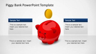 Creative Piggy Bank PowerPoint Shapes Template
