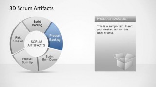 3D Agile Scrum Artifacts PowerPoint Diagram Product Backlog