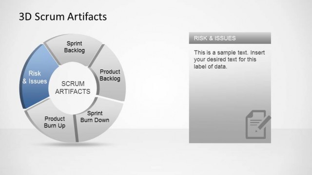 3D Agile Scrum Artifacts PowerPoint Diagram Impediments