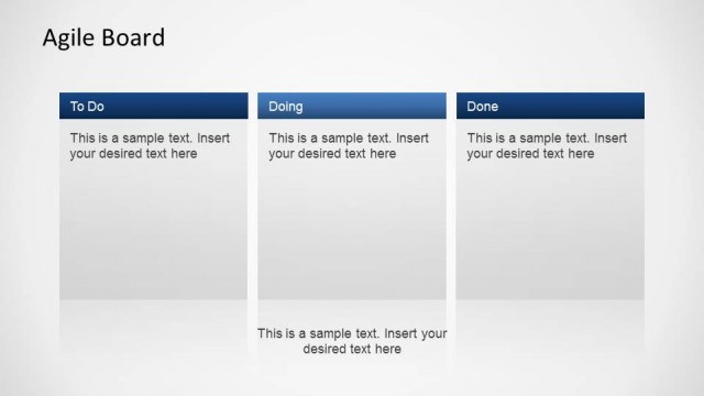 3D Agile Scrum PowerPoint Diagram Board