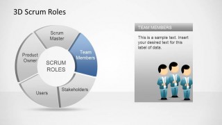 3D Agile Scrum Roles PowerPoint Diagram Team Members
