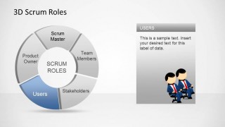 3D Agile Scrum Roles PowerPoint Diagram Users