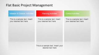 Flat Basic Project Management PowerPoint Diagram Descriptions