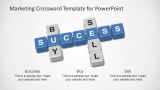 Buy, Sell, Success Crossword PowerPoint Template