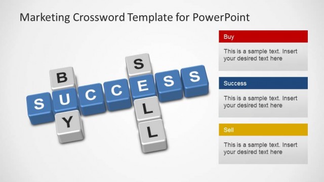 Marketing Crossword PowerPoint Template Scrabble