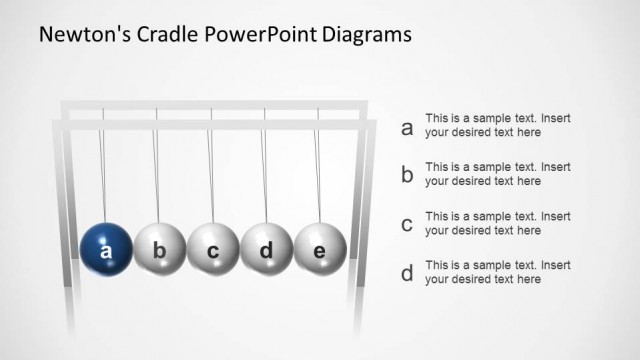 Newtons Cradle PowerPoint Shapes Device
