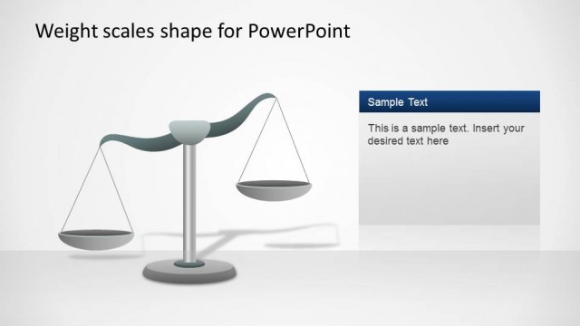 Left Inclination Weight Scale Shape for PowerPoint