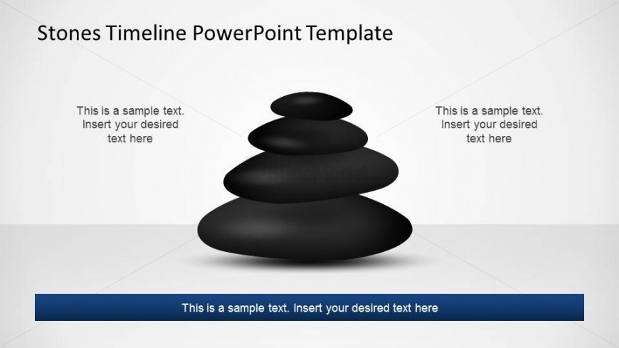 Pile of Stones representing a straight timeline for PowerPoint.
