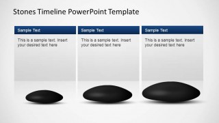 Textbox describing milestones from the Stones Timeline PowerPoint Template.