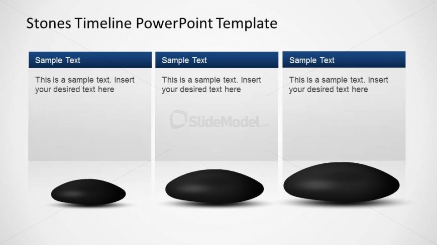Stones Timeline Milestones Descriptions For Powerpoint Slidemodel