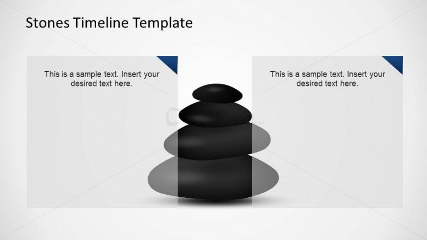 Two Textboxes with a group of Stones for describing timeline milestones.