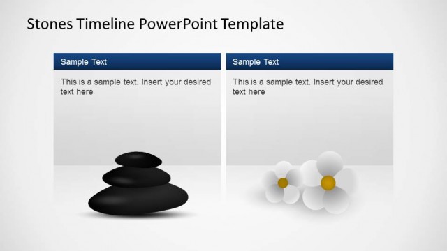 Stones Timeline Description Textbox PowerPoint Template