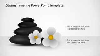 Creative Flowers Stones Timeline PowerPoint Template